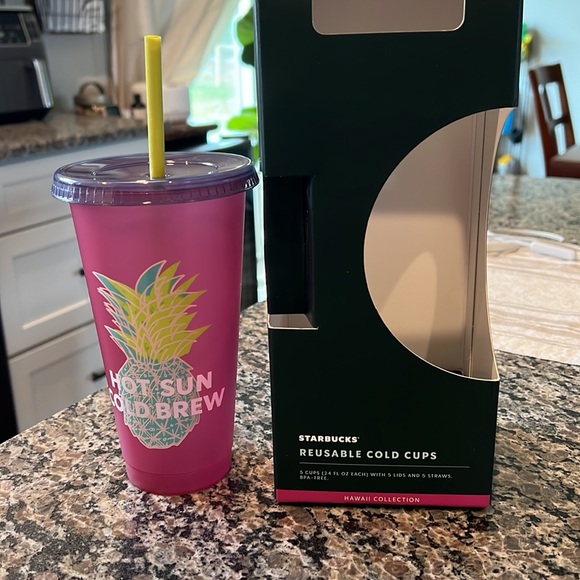 NWT Starbucks Hawaii Collection Cold Cups Pack of 5 - Picture 7 of 9